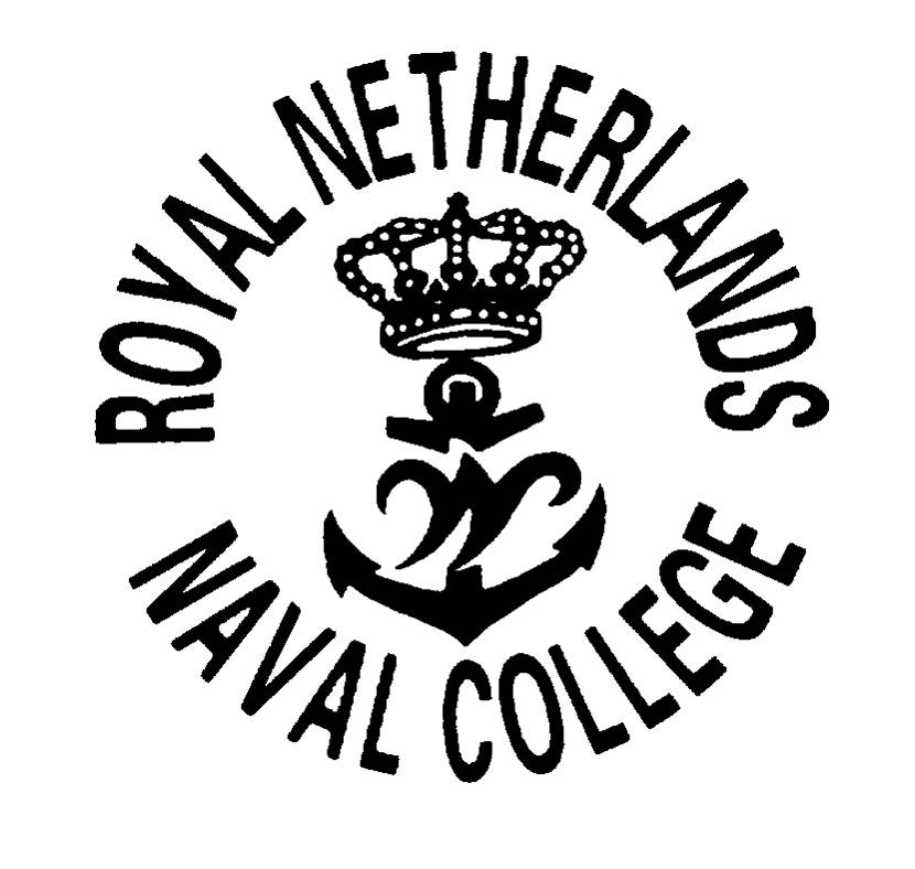 Logo Adelborsten. Tekst: Royal Netherlands Naval College.