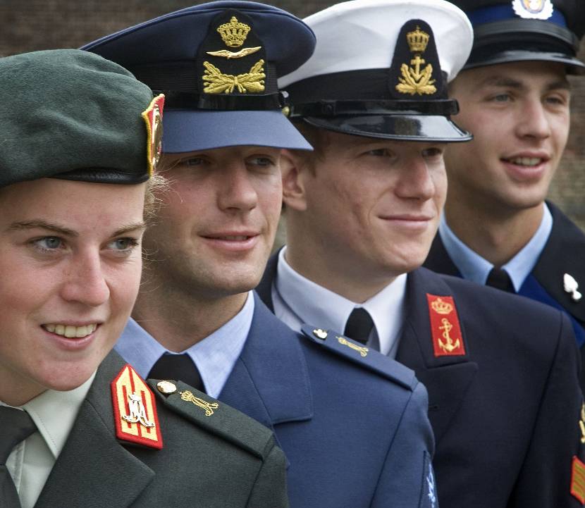 Officiers in opleiding.