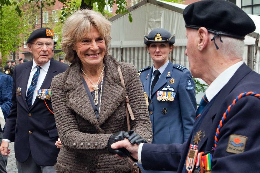 Prinses Irene op bezoek bij het (garde)regiment. Archieffoto: ministerie van Defensie.