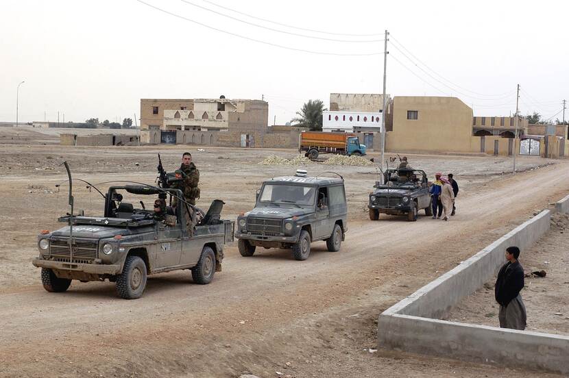 Patrouille in Irak 2004.