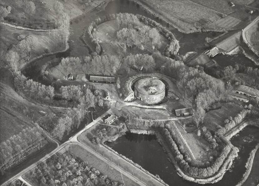 Luchtfoto van het Fort bij Everdingen.
