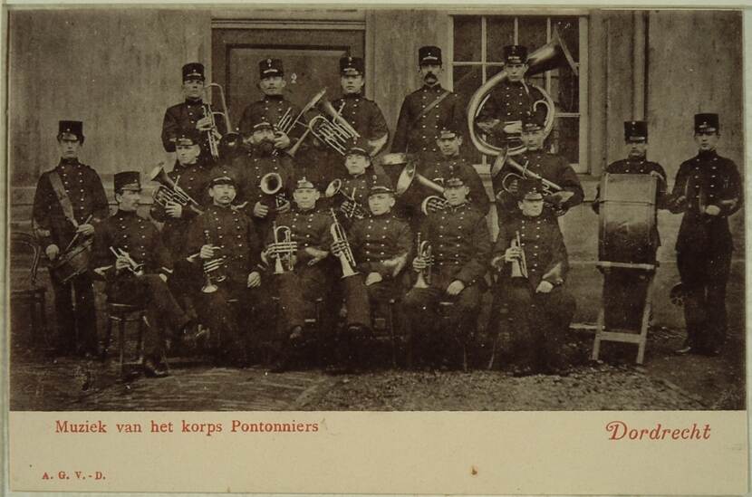 Muziekkorps van de pontonniers.