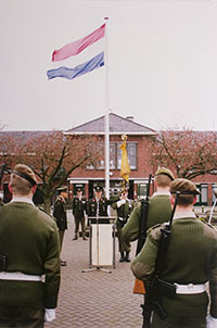 De ingang van de Johannes Postkazerne in Havelte.