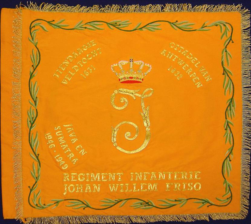 Vaandel Regiment Infanterie Johan Willem Friso.