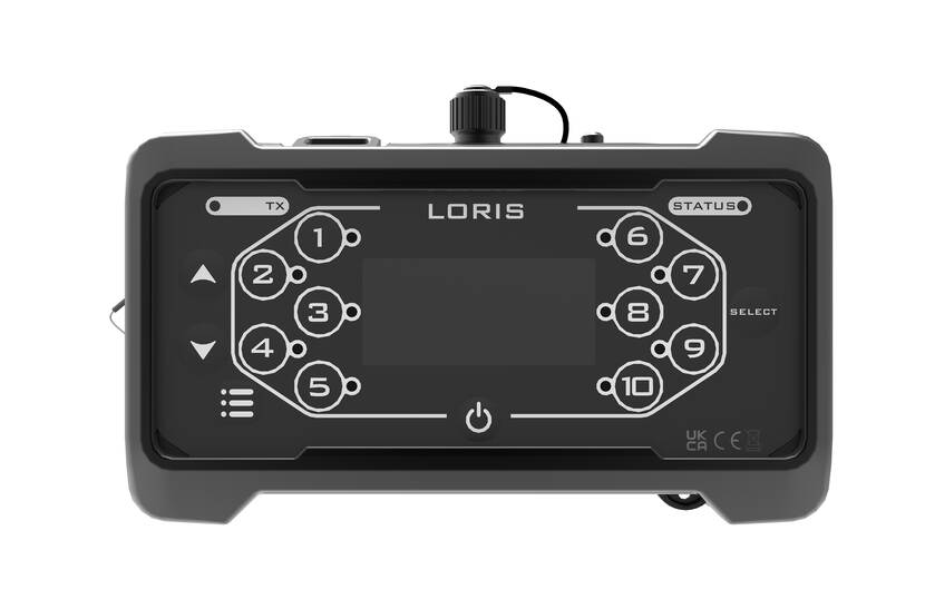 De draadloze afstandsbesturing van het Long Range Initiation System LORIS.