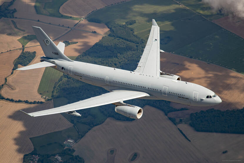 A330-MRTT-toestel met staartnummer T055.