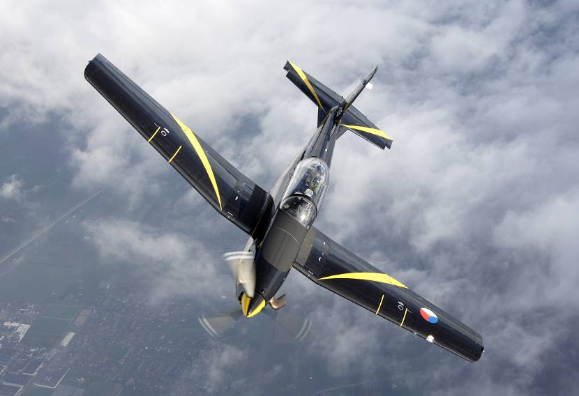 De Koninklijke Luchtmacht heeft 13 Pilatus PC-7 Turbo Trainers in gebruik
