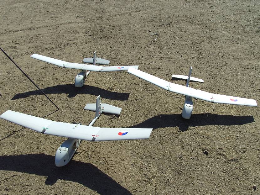 3 Raven mini-UAV's.