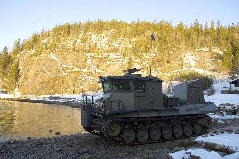 Beach Armoured Recovery Vehicle (BARV) in Noorwegen.