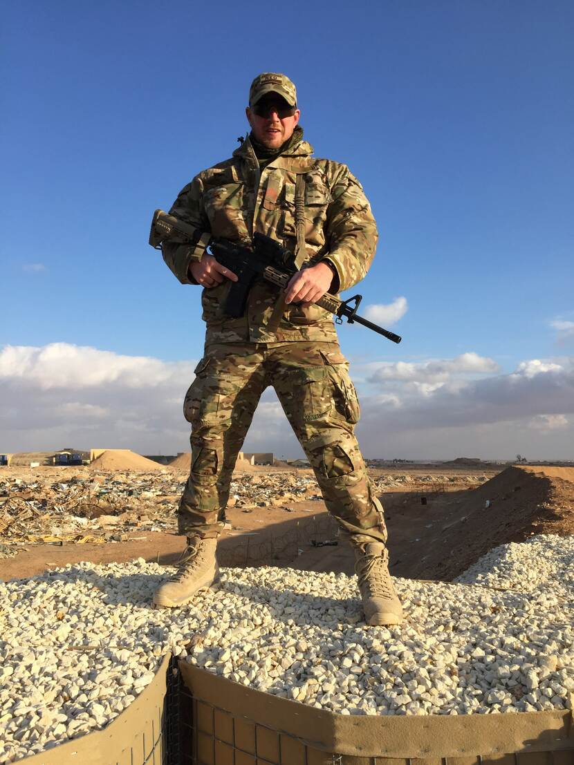 Militair in Jordanië.