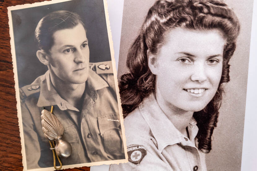 Oude foto's opa Kees en oma Jopie.