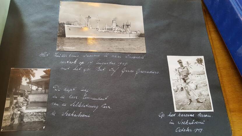 Collage historische foto's Nederlands-Indië.