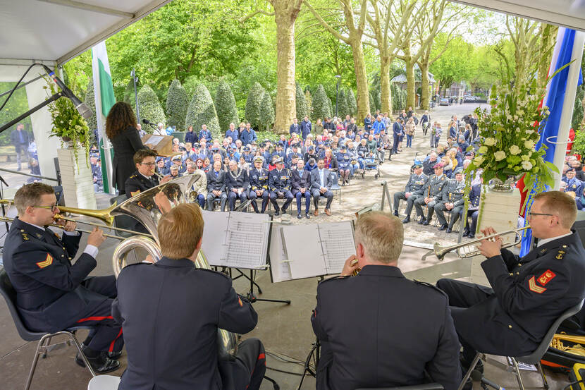 Koperkwintet van de Marinierskapel.