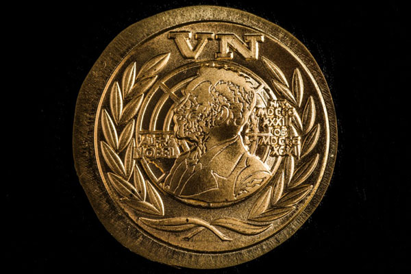 Draaginsigne Nobelprijs VN-militairen.