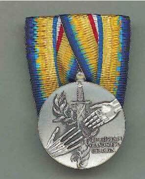 Afbeelding van de Herinneringsmedaille voor Humanitaire hulpverlening bij Rampen