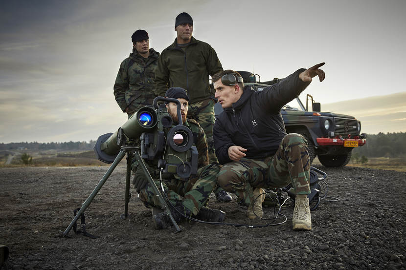 Reservisten en mariniers oefenen samen in Duistland.