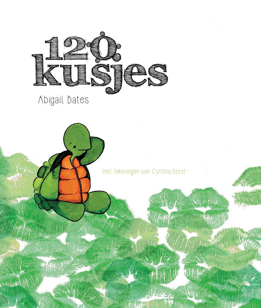 Cover thuisfrontboekje marine, met de titel: 120 kusjes.