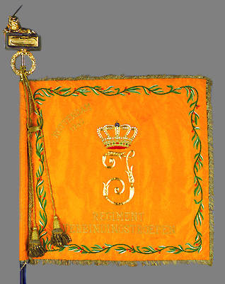 Vaandel Regiment Verbindingstroepen voorkant.