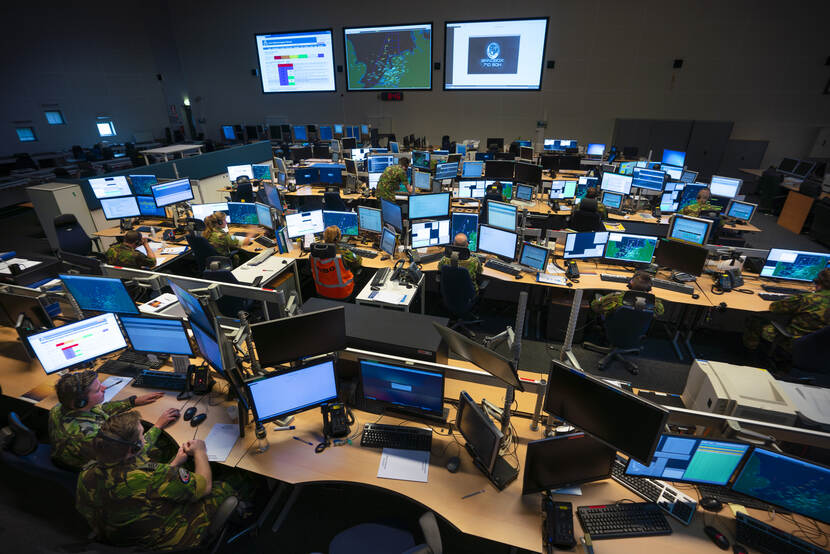 Het Air Operations Control Station in Nieuw Milligen