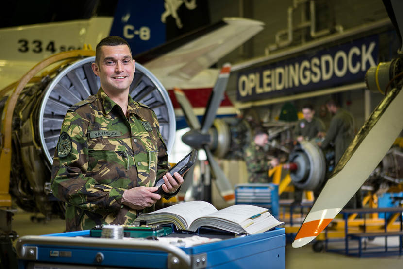 Reservist Eric van Melick, werktuigbouwkundig ingenieur.