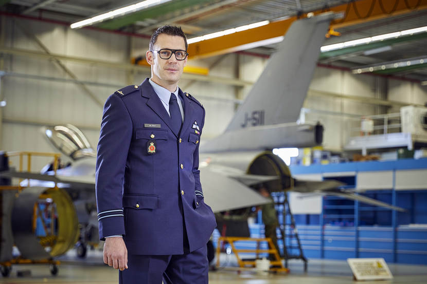 Giel de Steur, sinds 2007 luchtmachtreservist.