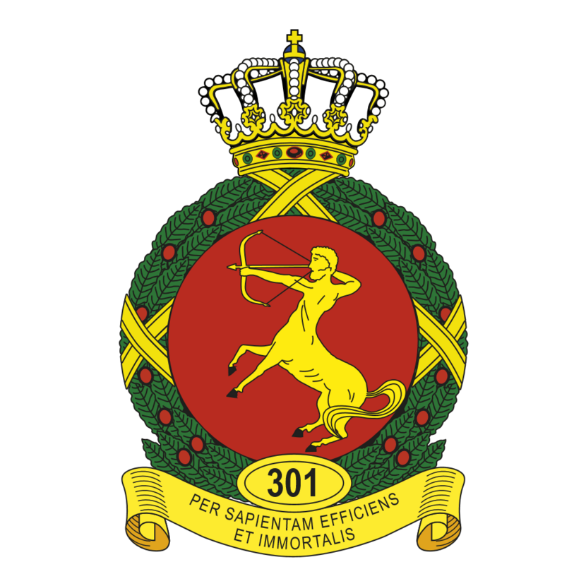 Afbeelding van het embleem 301 Squadron.
