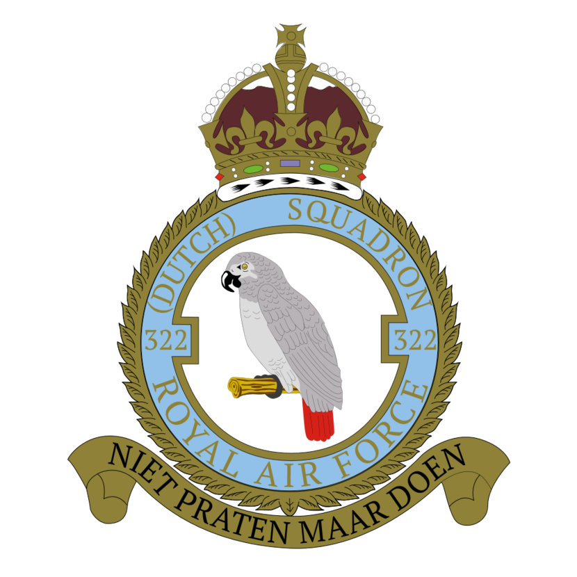 Afbeelding van het embleem 322 Squadron.