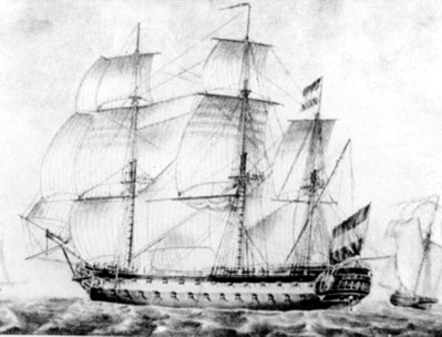 Linieschip De Ruyter, 1808-1818.