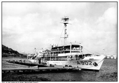 Opnemingsvaartuig Luymes, 1952-1973.