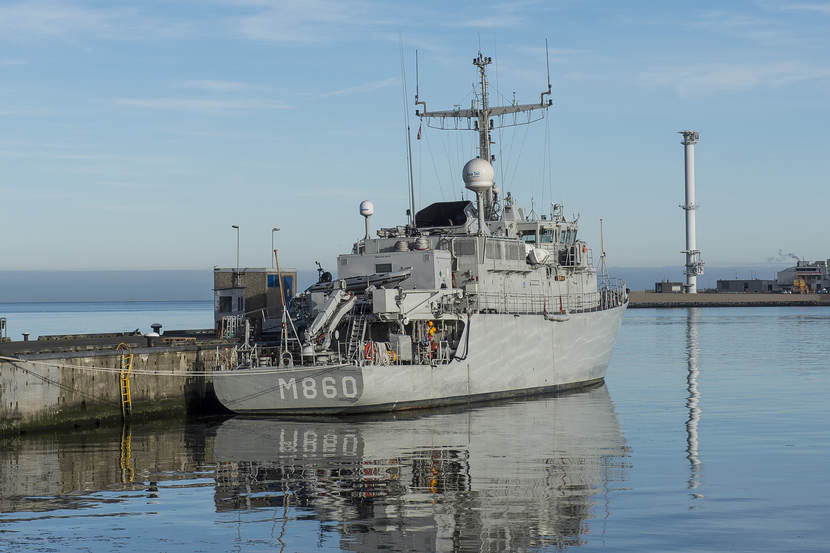 Mijnenjager Zr.Ms. Schiedam.