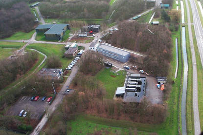 Luchtfoto DPO-locatie Pernis.